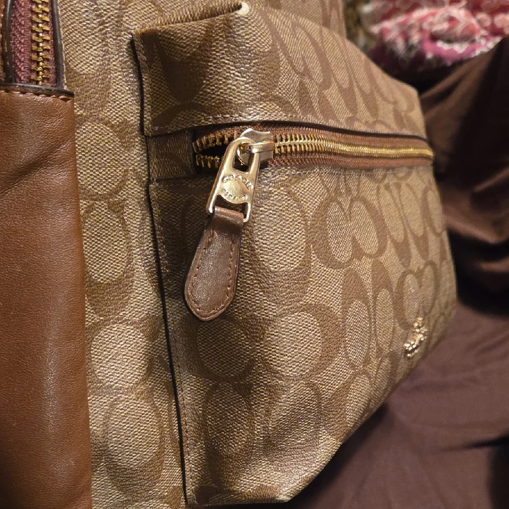 Coach Signature Small Backpack in Brown